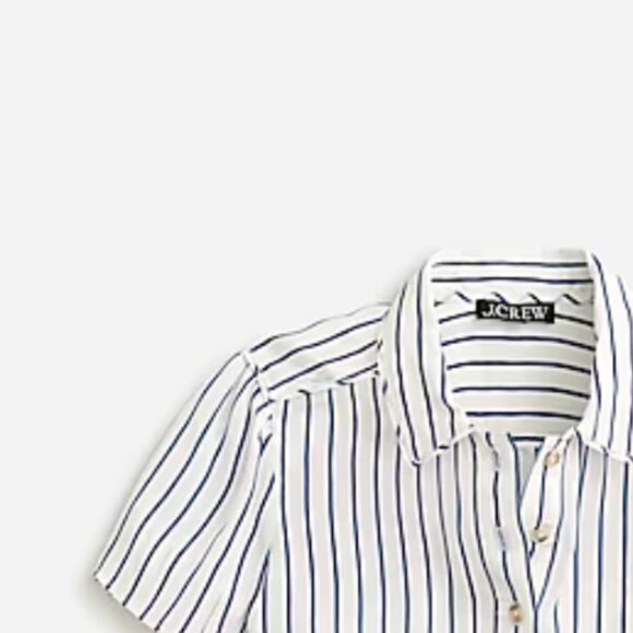 JCrew Stripe pleated skirt + Top , elevated Set Skirt size US 2 XS - Picture 6 of 13